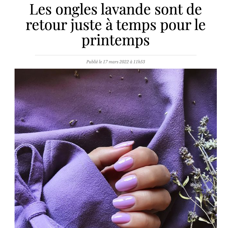 Lisa Lilas, la couleur de l'année