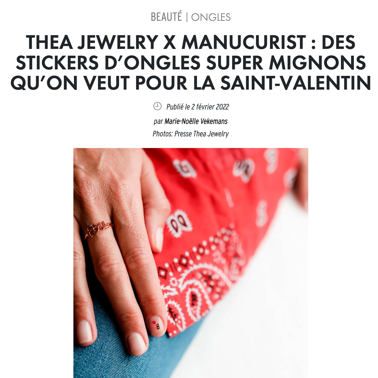 Manucurist x Thea Jewelry