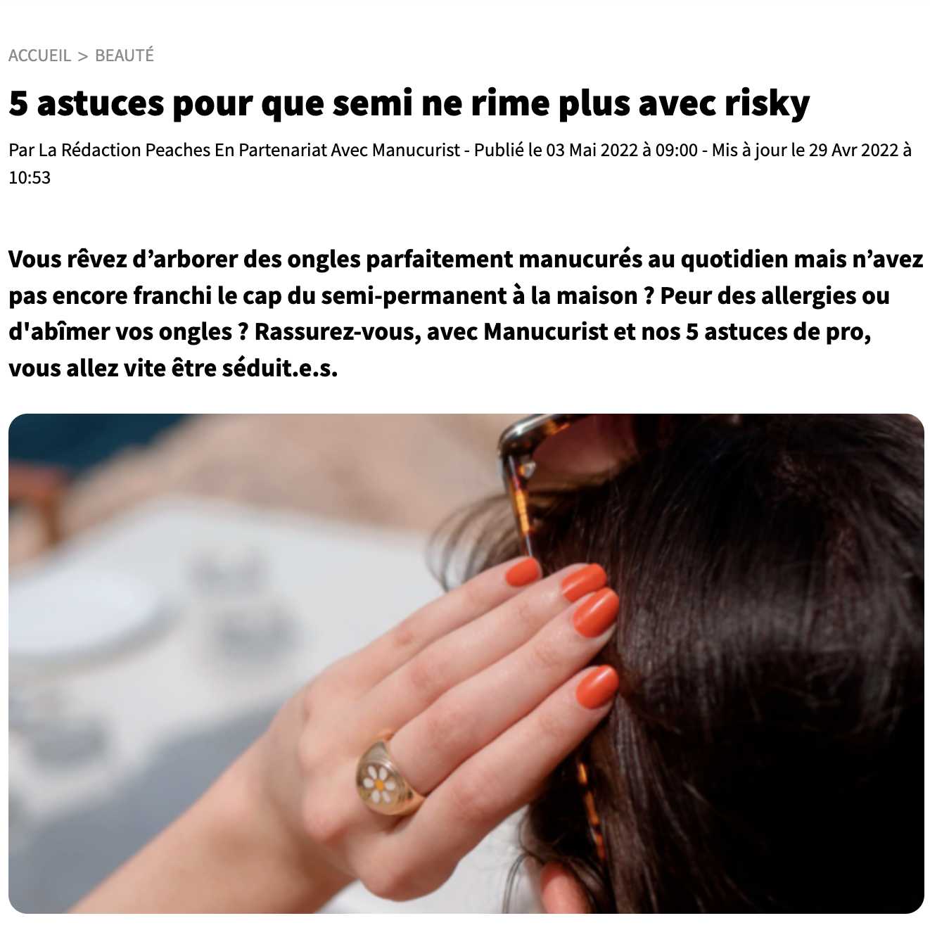 Vernis semi-permanent sans risques !