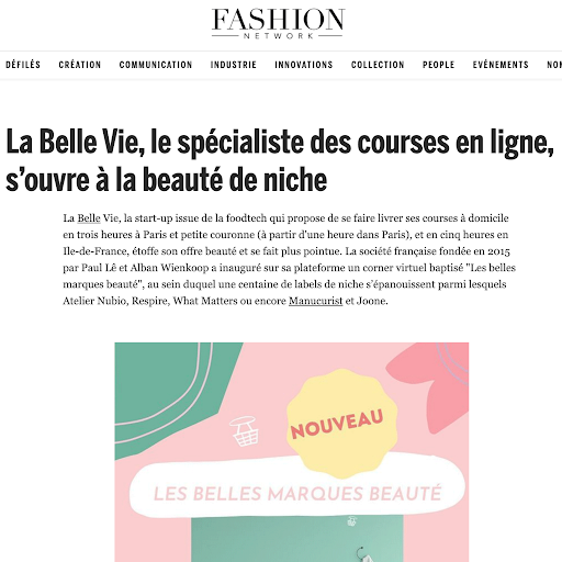 "Les belles marques beauté"