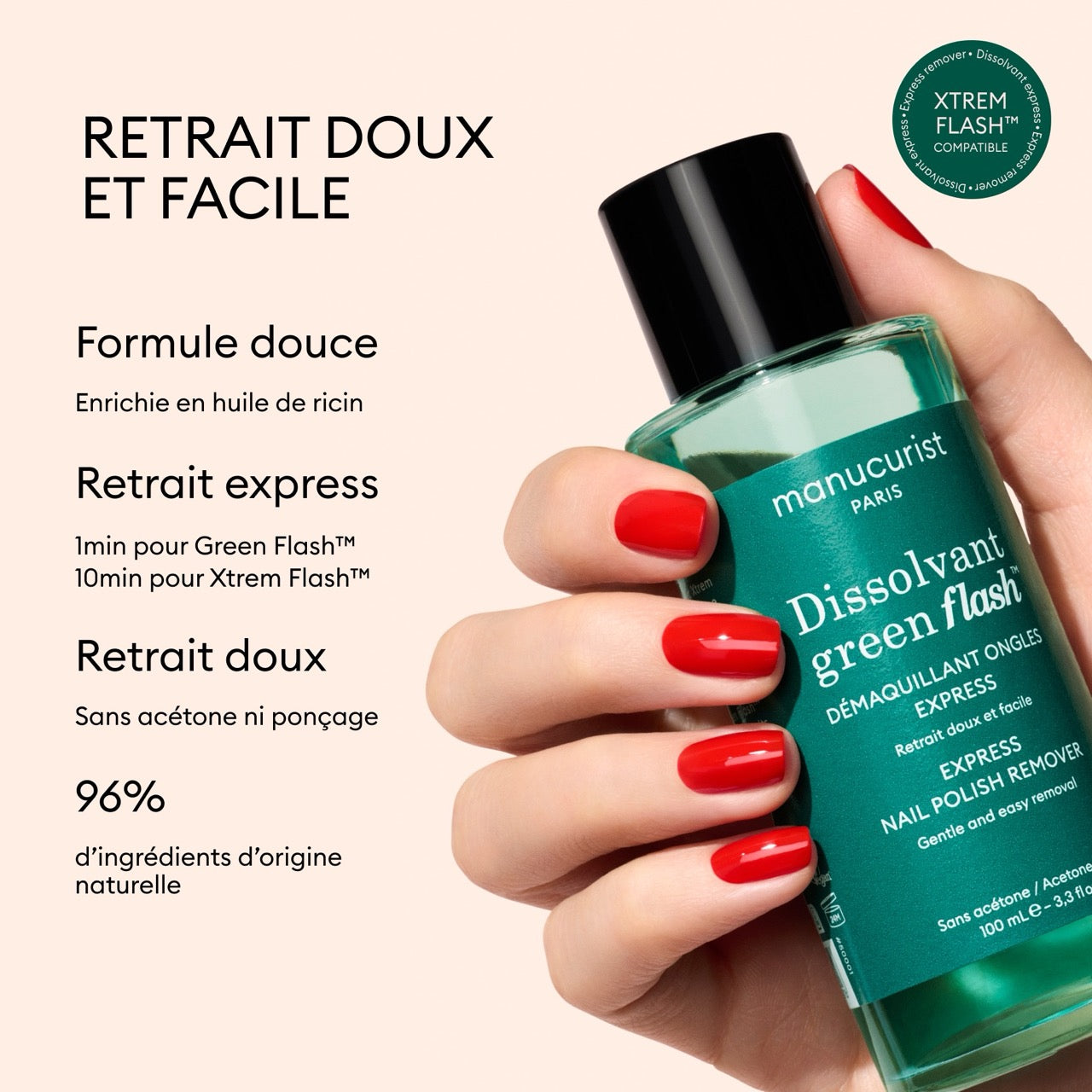 Dissolvant Doux Green Flash™