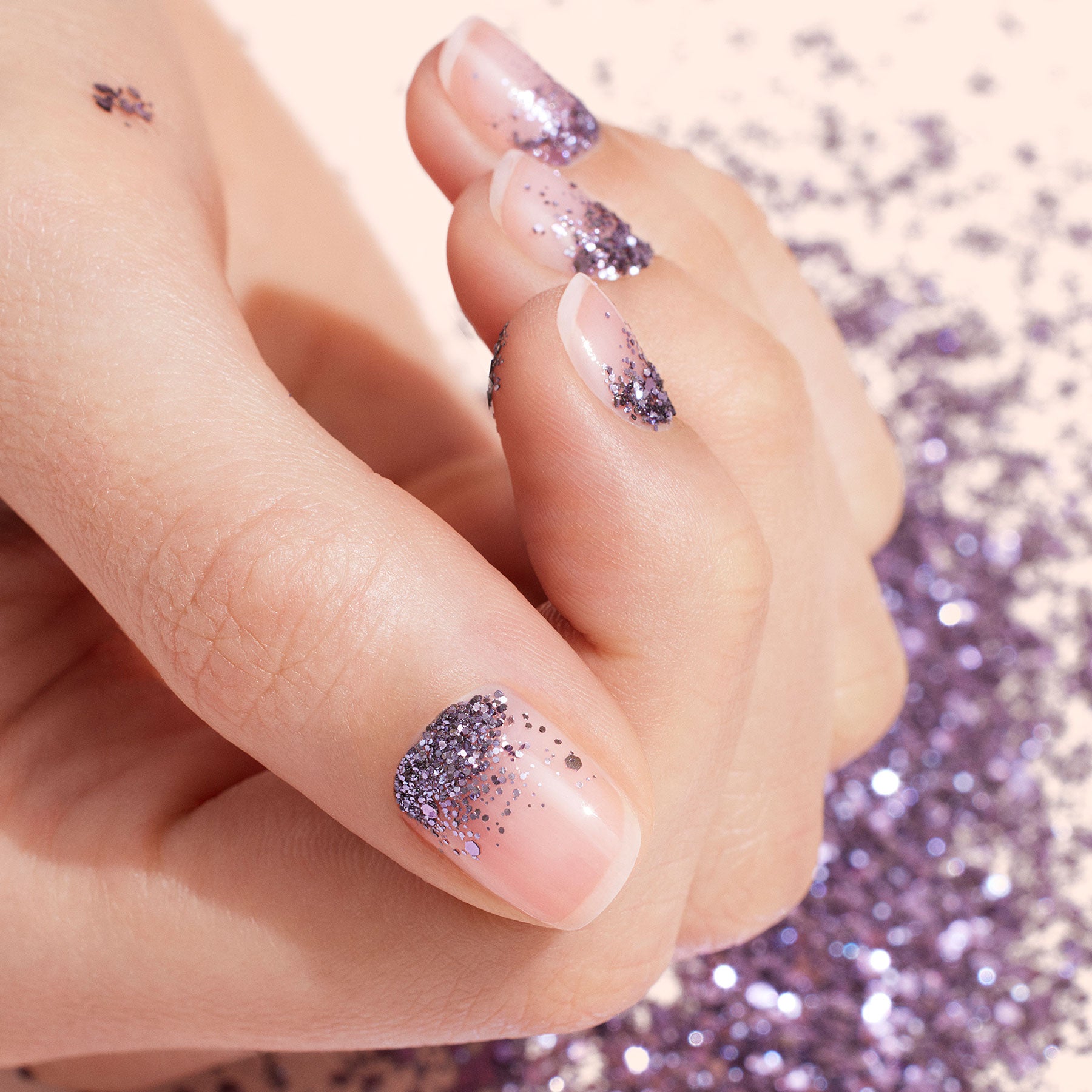 Lilac biodegradable glitter