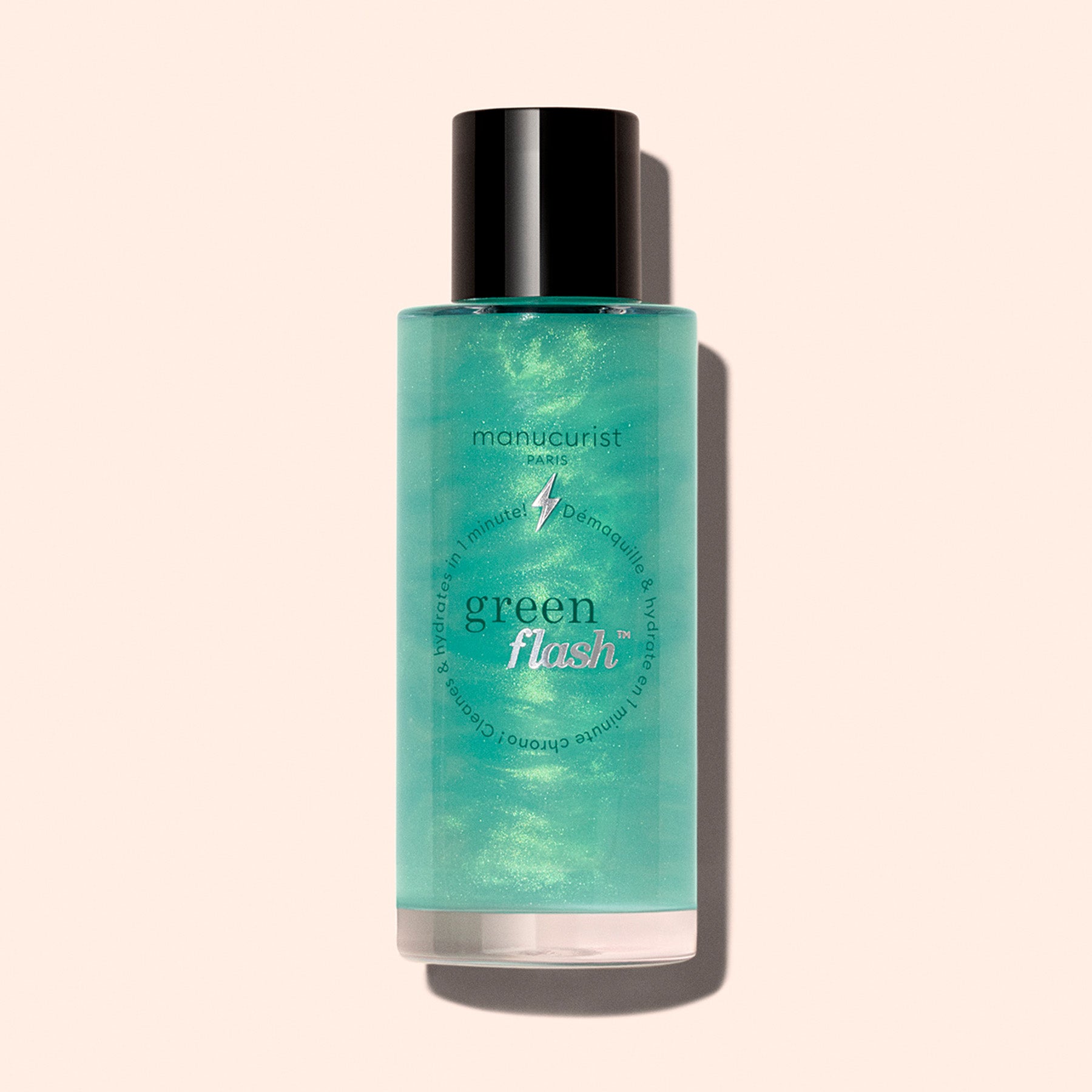 Green Flash remover met glitter