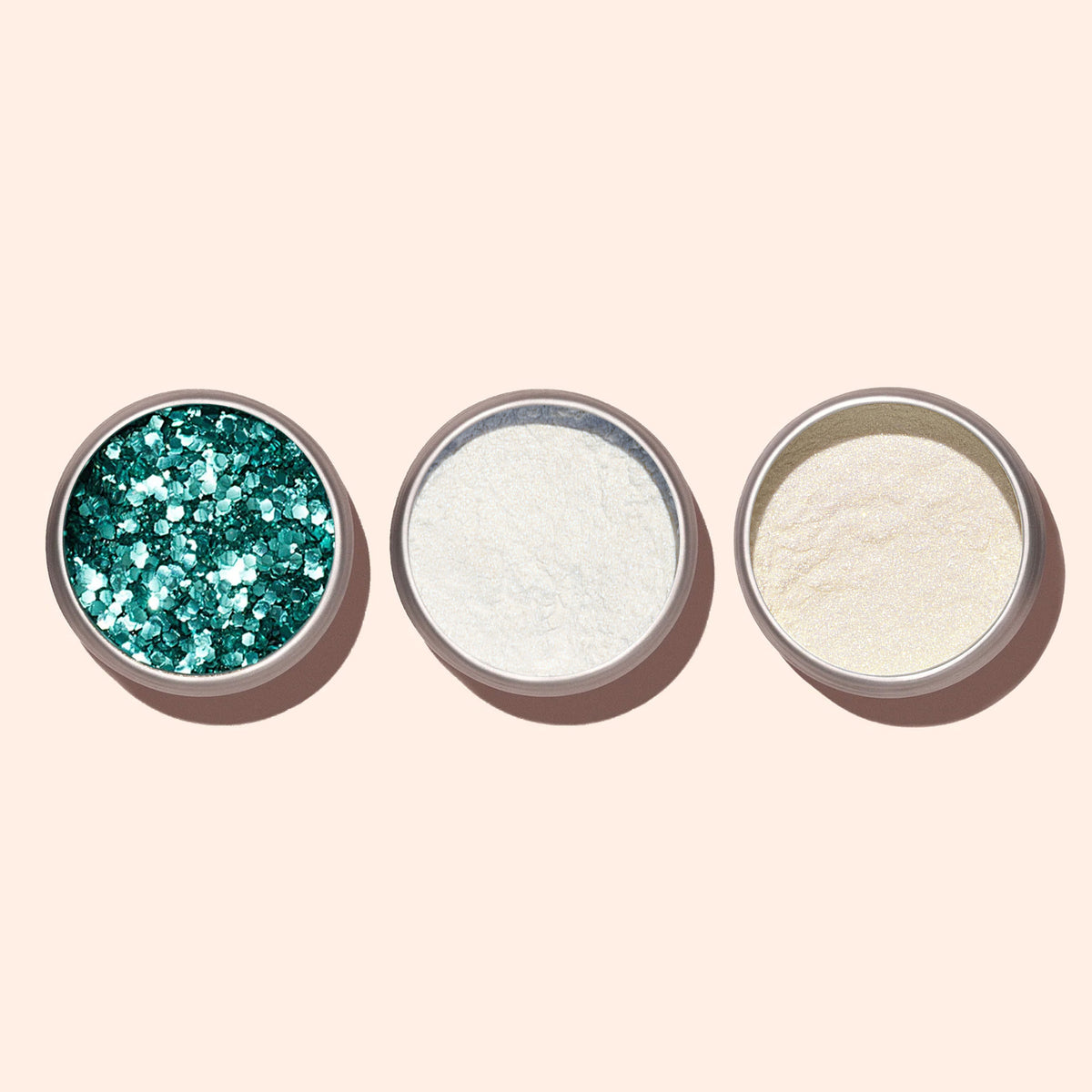 Biologiskt nedbrytbart glitter turkos