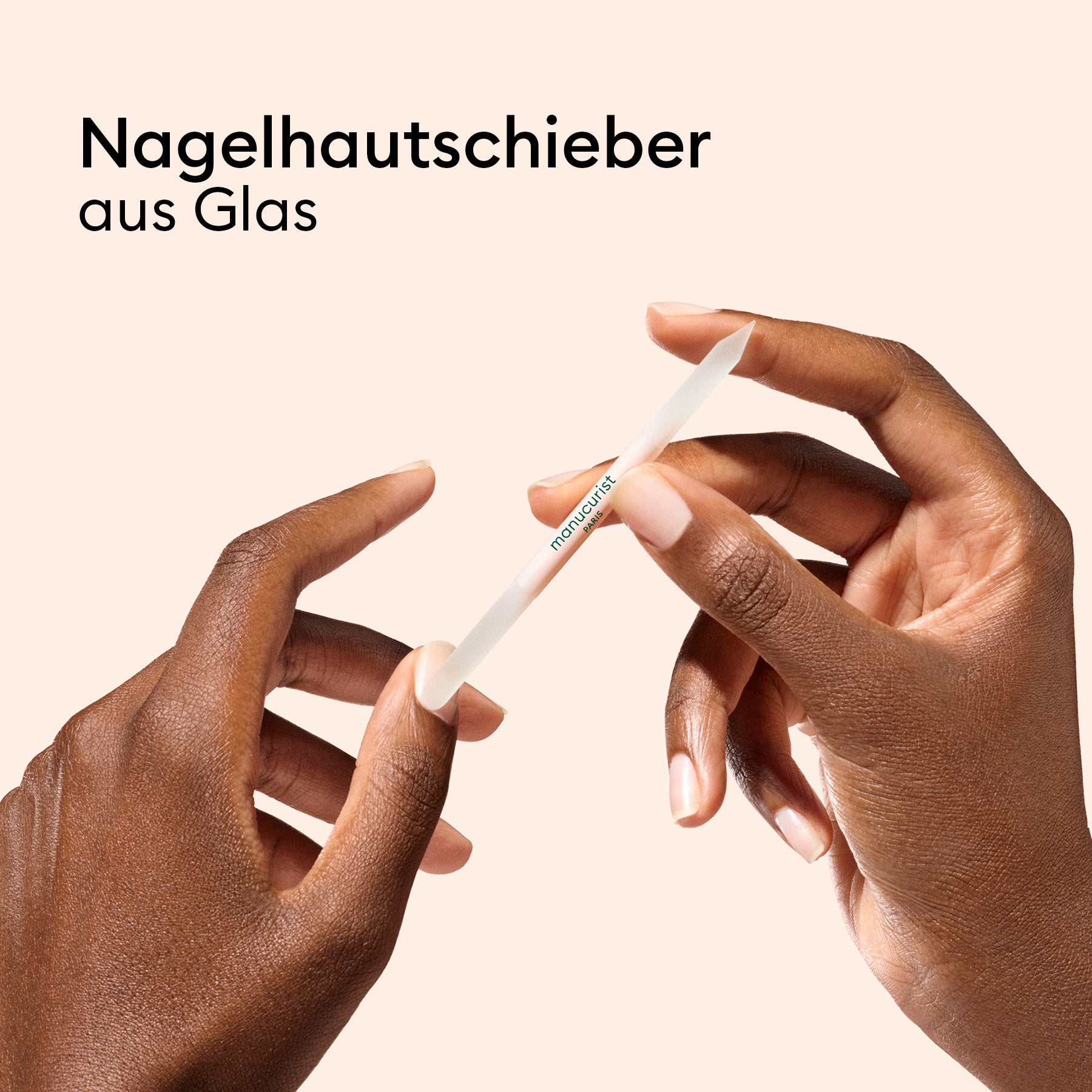 3-teiliges Nagelpflegeset aus Glas
