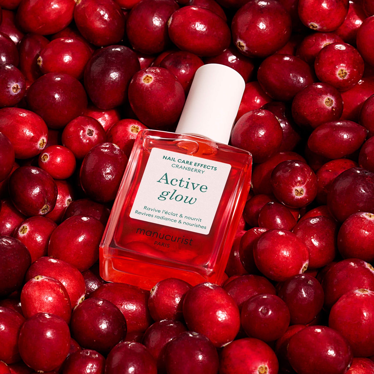 Flacon Active Glow Cranberry sur cranberries