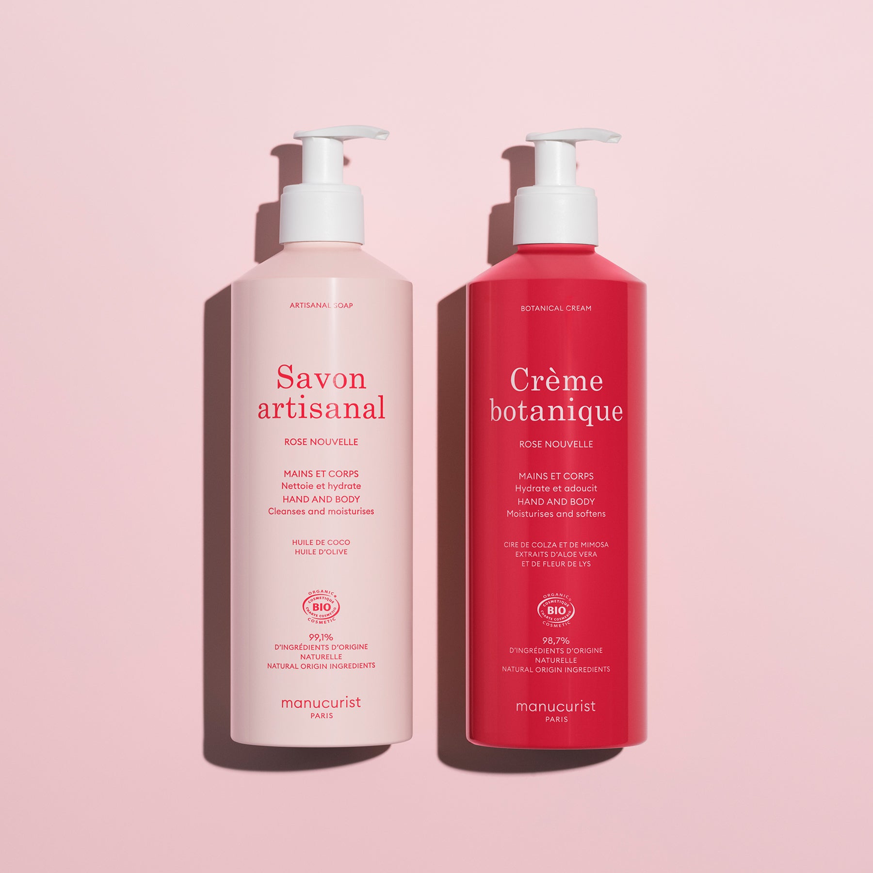 Remeselné mydlo s vôňou Rose Nouvelle - Cosmos Organic - 500ml