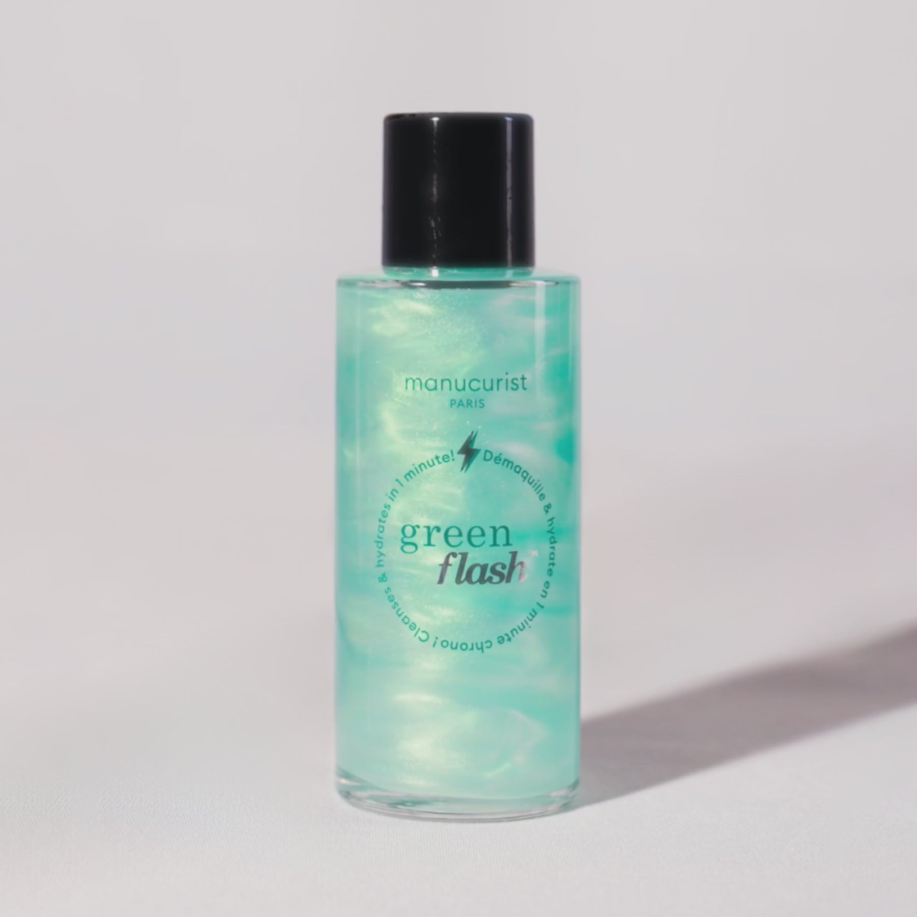Green Flash remover met glitter