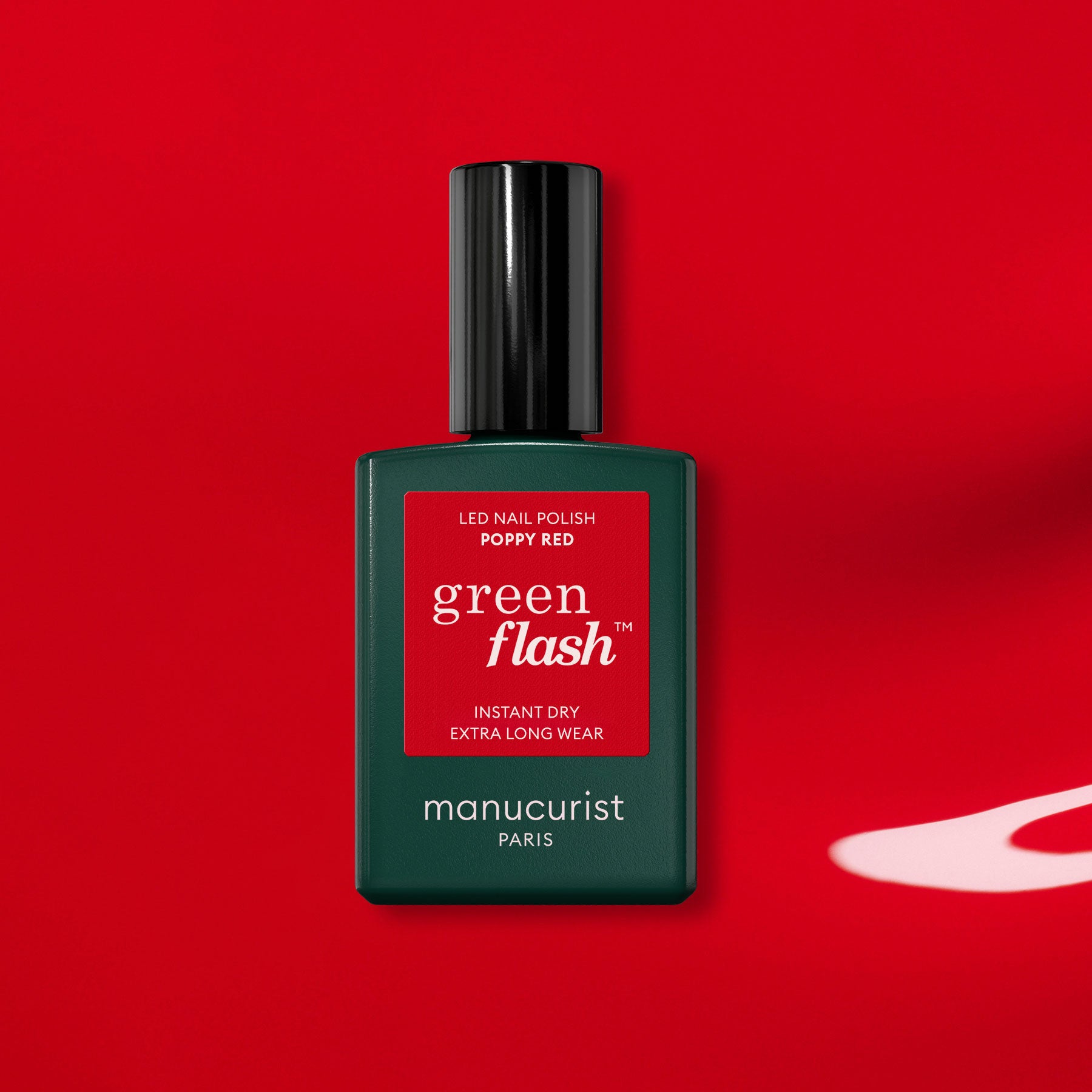 Green Flash Poppy Red - Alternative to gel polish