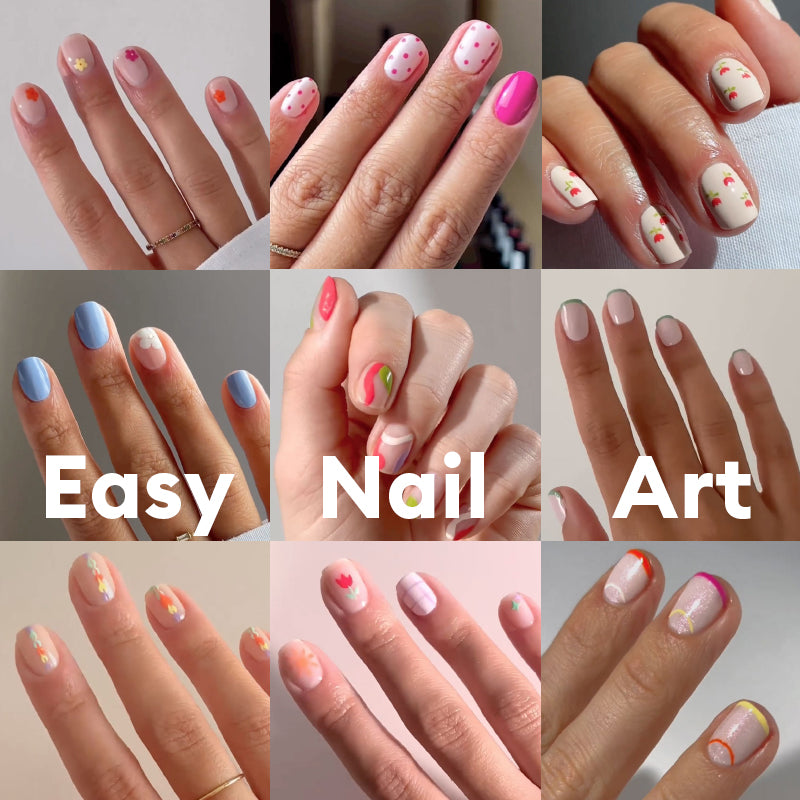 Ultra easy nail art de printemps