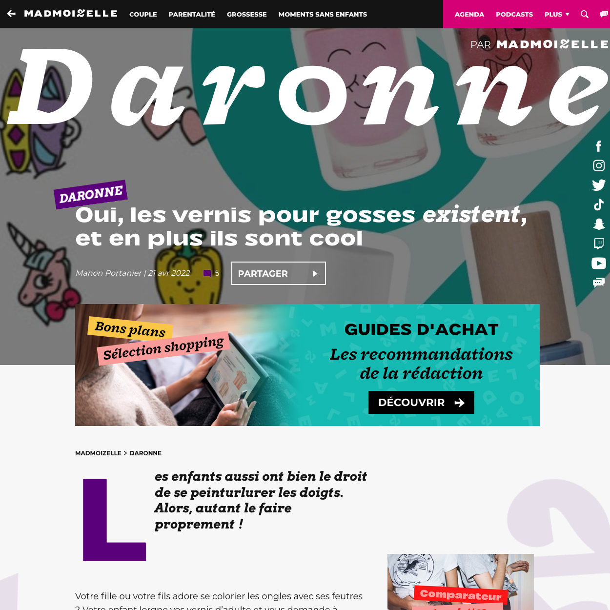 Vernis enfants