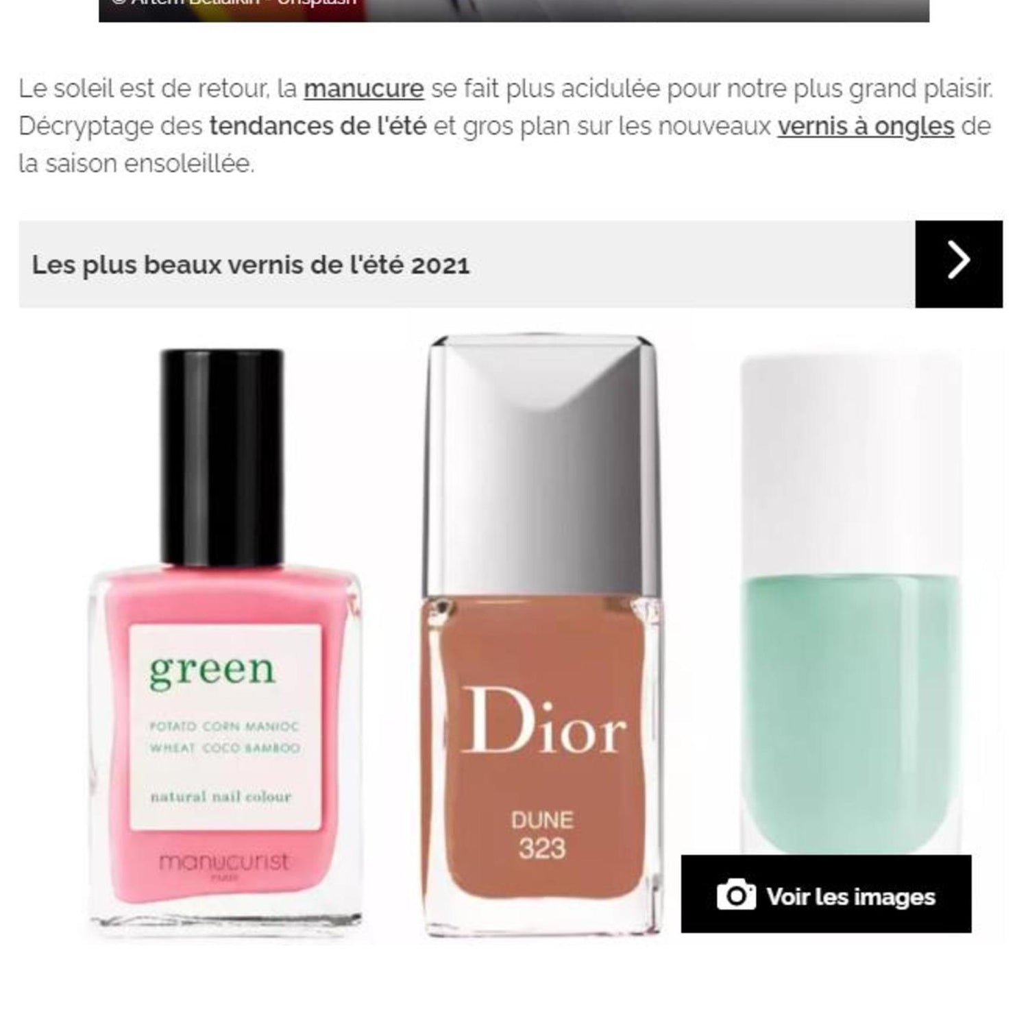 Vernis de l'été
