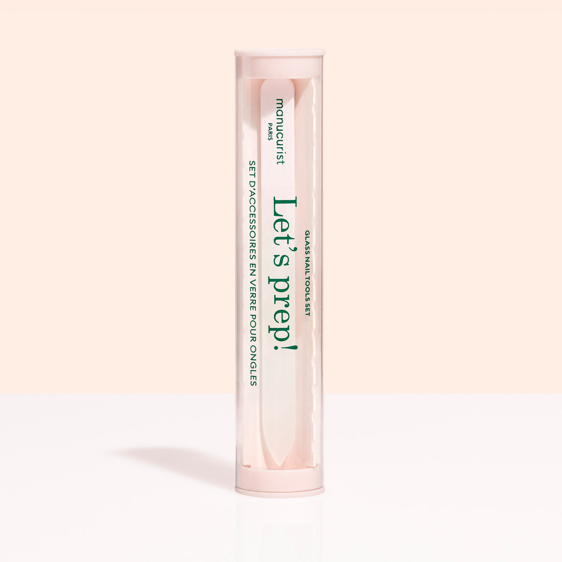 Trio di accessori in vetro per le unghie