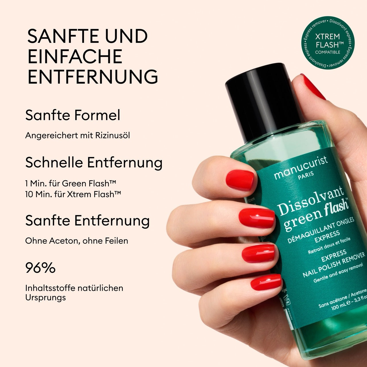 Green Flash Sanfter Nagellackentferner