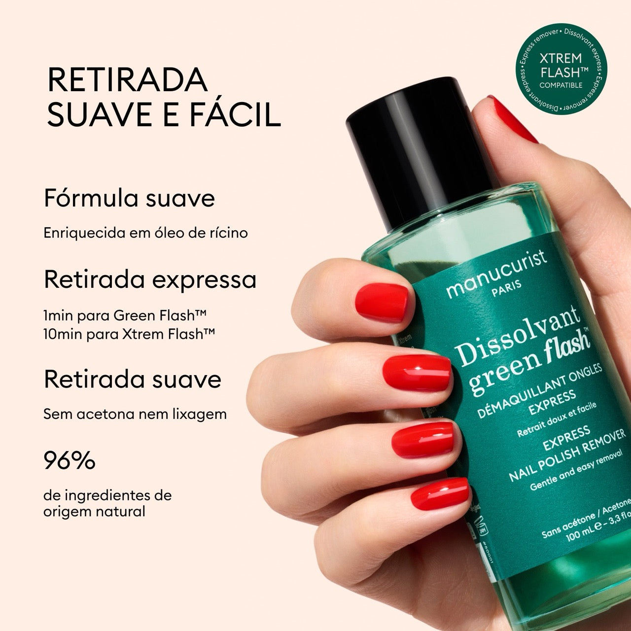 Dissolvant Doux Green Flash™
