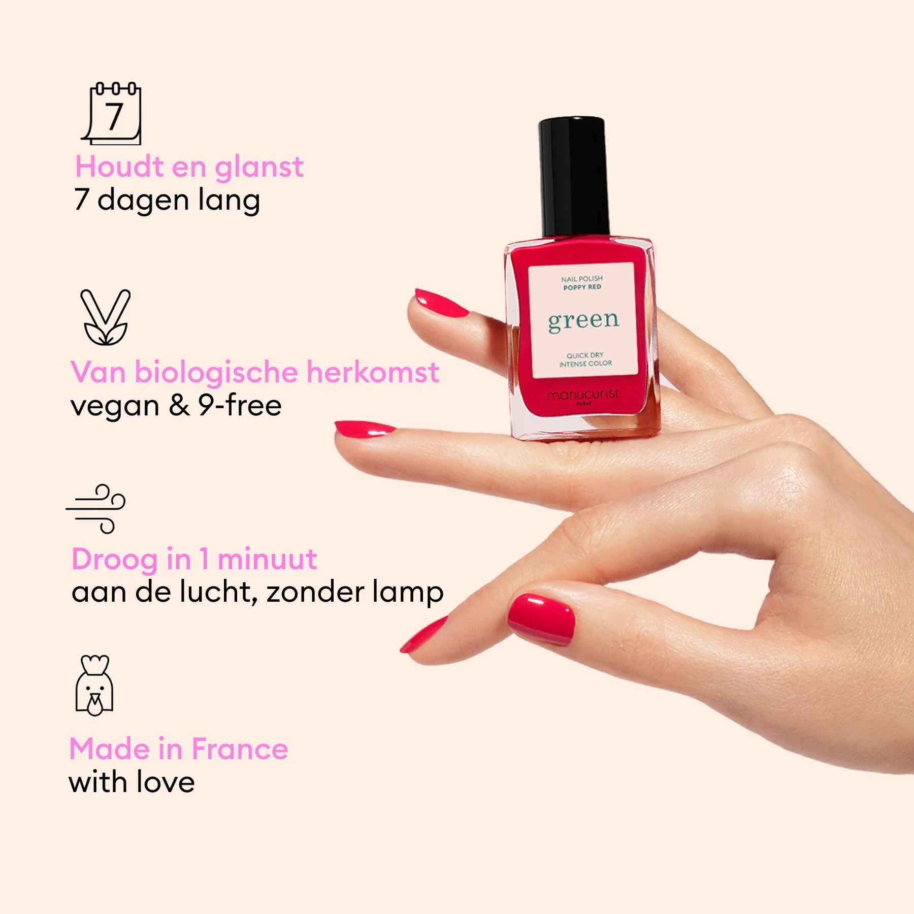 Rosé beige vernis Pale Rose - Bereik Green | Manucurist