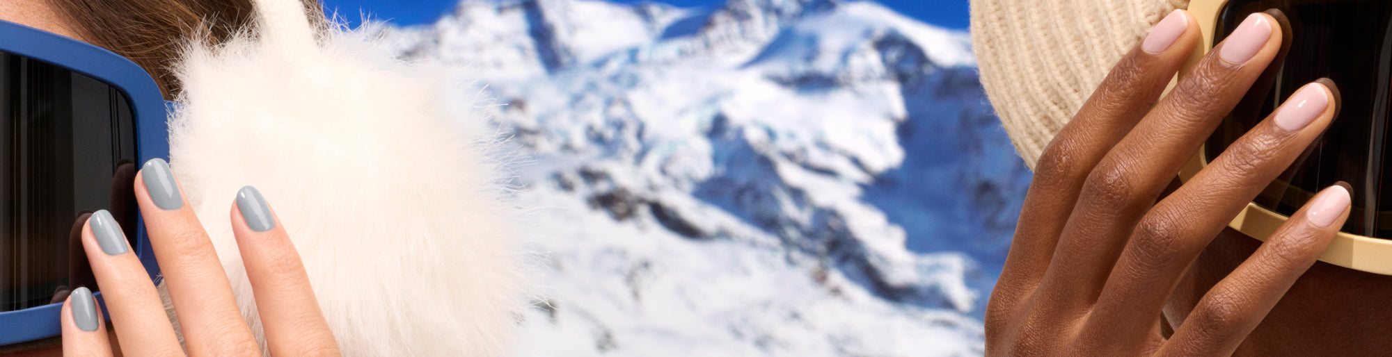 Lifestyle collection Après-ski vernis Milky Pink et Mist Grey