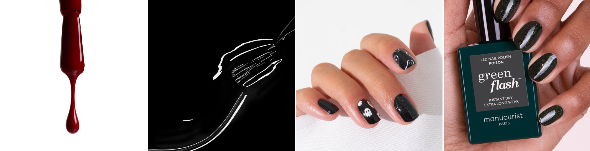 Lifestyle et aplat vernis Dark Pansy, Licorice, Poison et nail art halloween par m.o.n.a.j