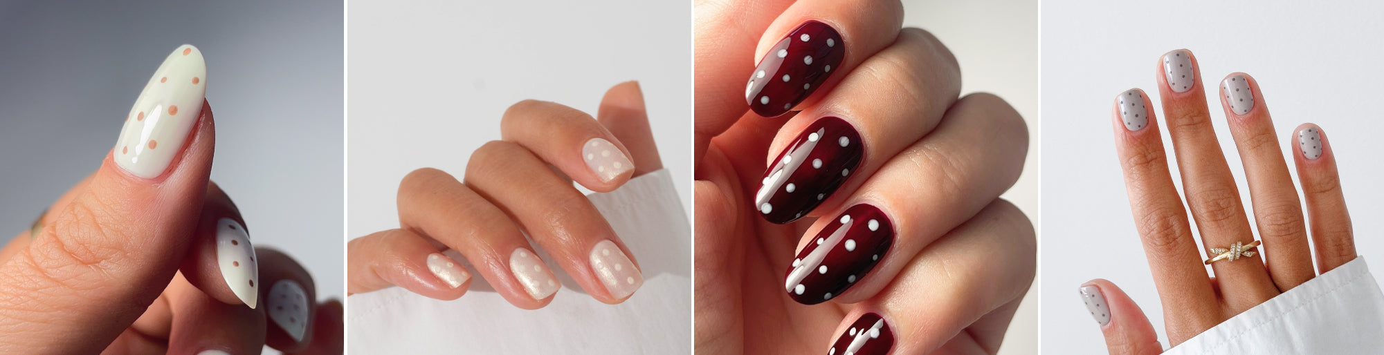 Nail arts polka dots par m.o.n.a.j, griffegriffegriffe