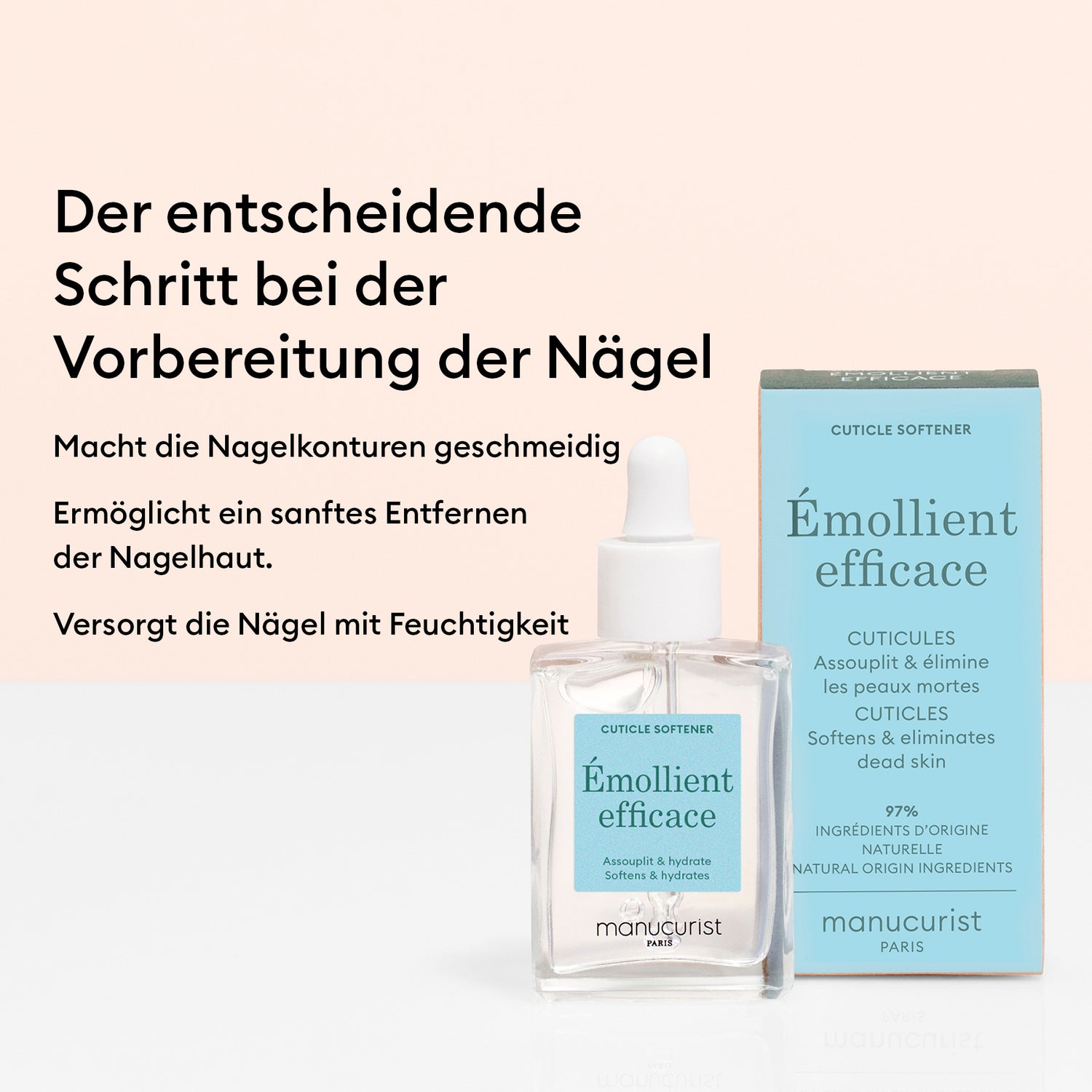 Duo Wirksamer Nagelhauterweicher &amp; Nagelhautschieber 