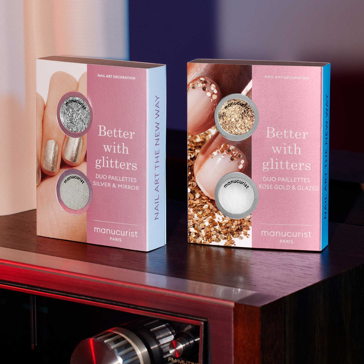 Duo - Rose Gold &amp; Glazed glitters