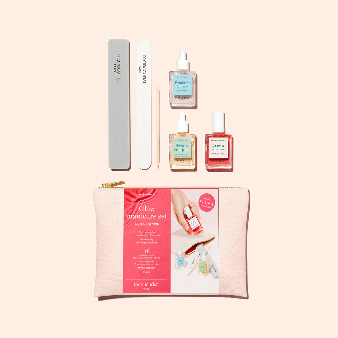 Glow Maniküüri komplekt - Active™ Glow Raspberry