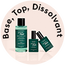 Base, top, dissolvant