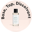 Bases, top, dissolvant