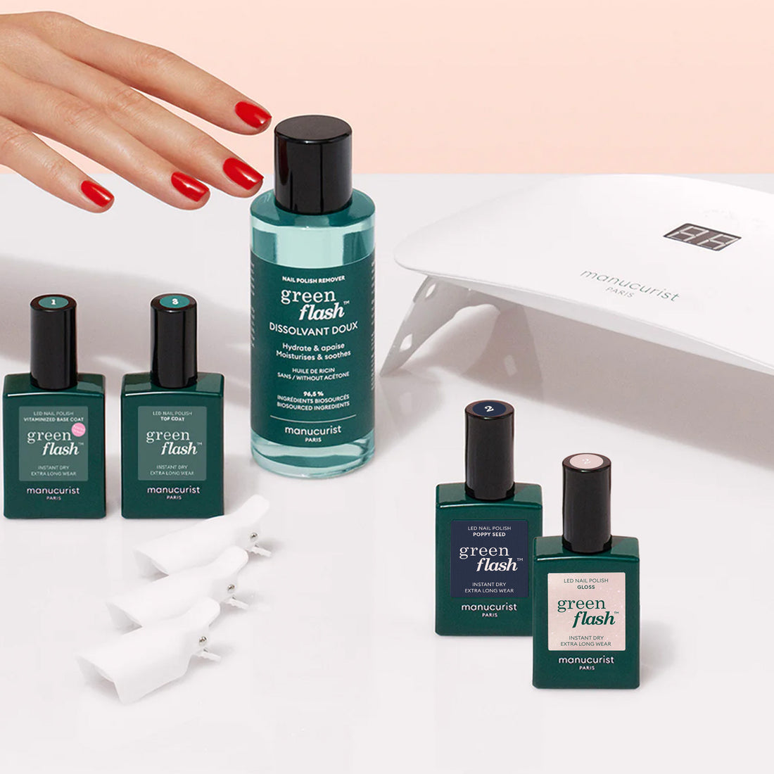 Starter Kit Green Flash™ 24W - Poppy Seed & Gloss