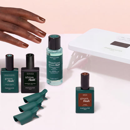 Xtrem Flash™ kit med semipermanent nagellack – Chestnut