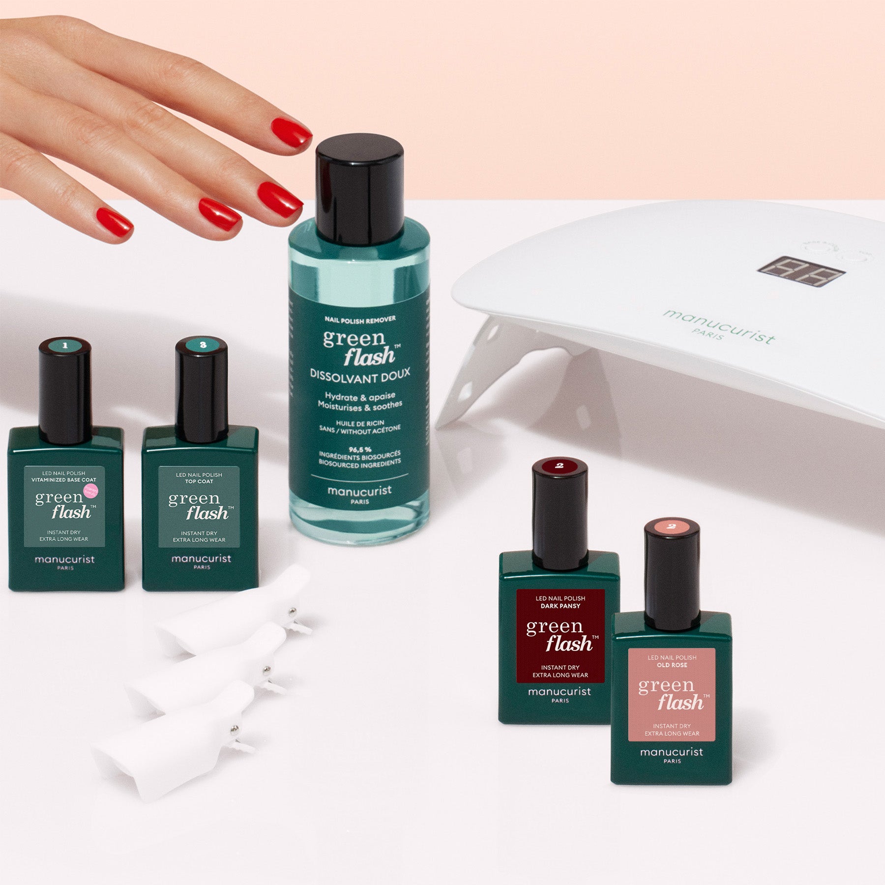 Starter Kit Green Flash™ 24W - Dark Pansy &amp; Old Rose