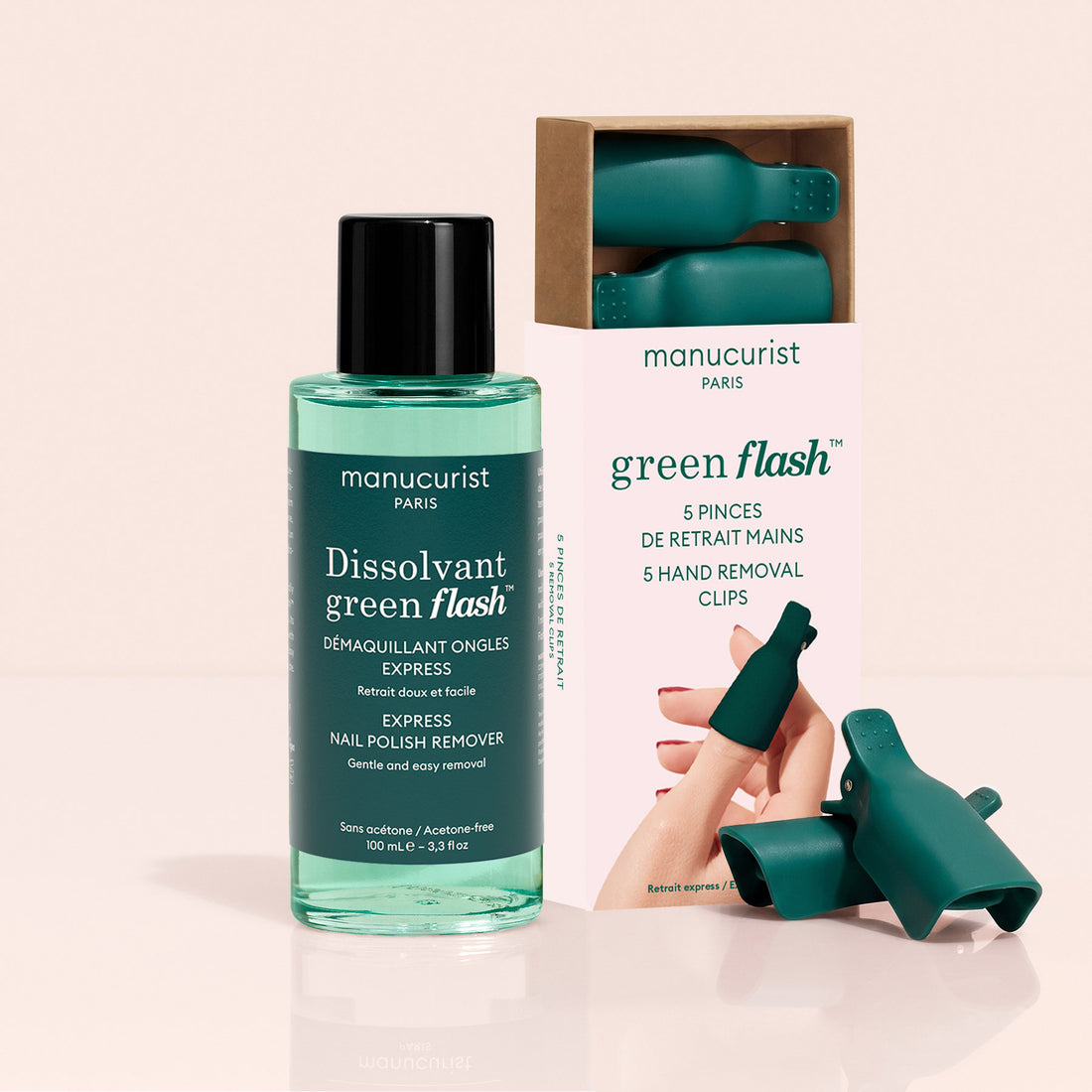 Duo zachte remover Green Flash™ & pincet voor verwijdering