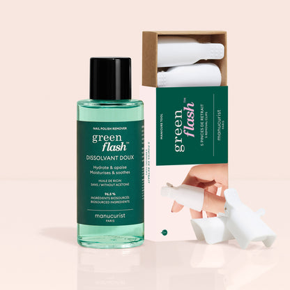 Duo oplossend water Green Flash &amp; Terugtrekkingskinders