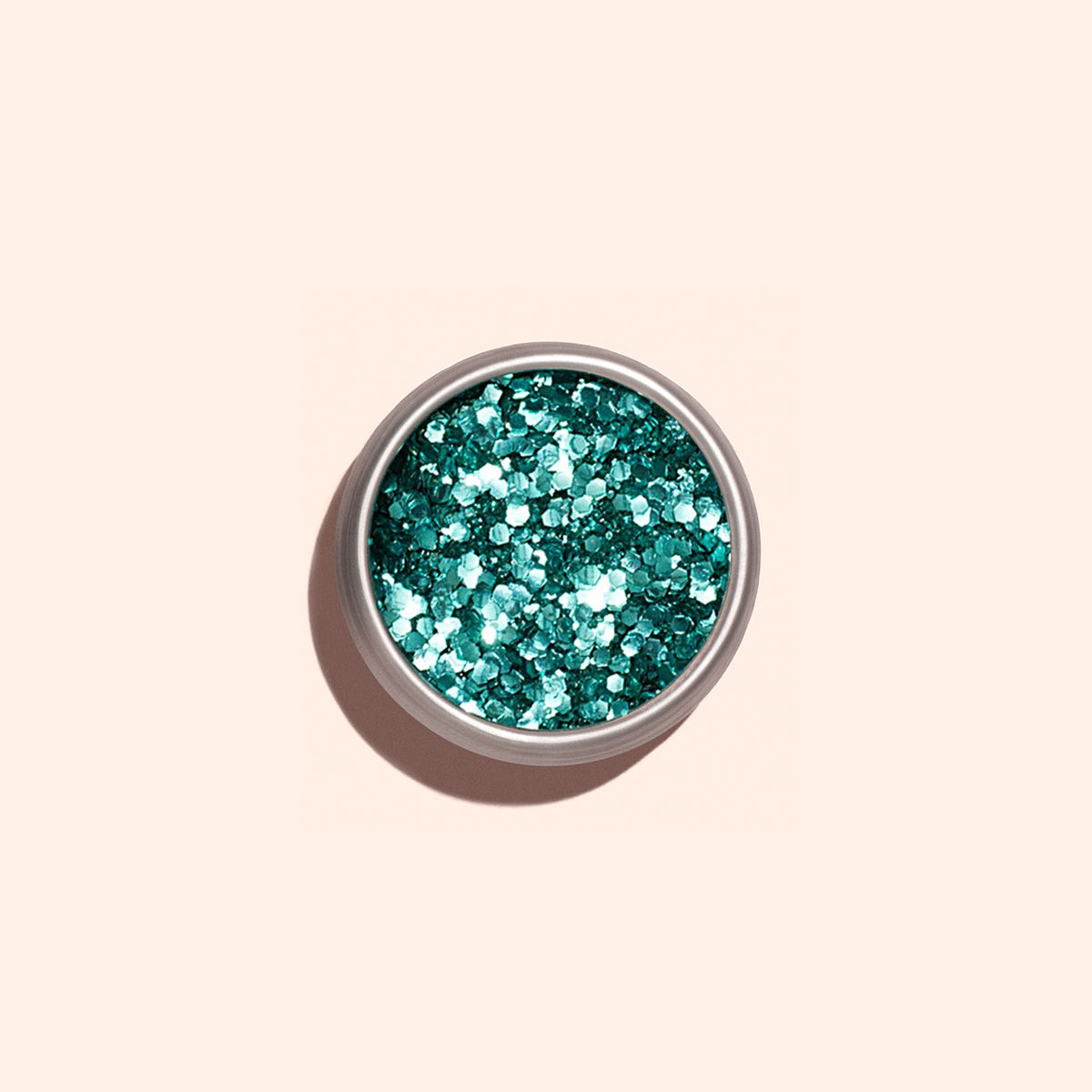 Biologiskt nedbrytbart glitter turkos
