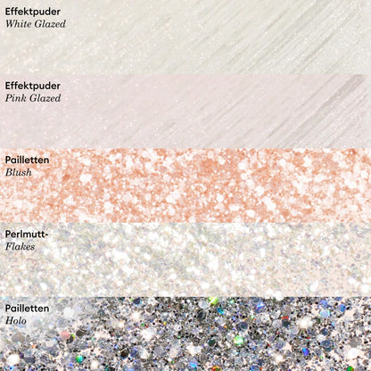 Biologisch abbaubare Pailletten Blush