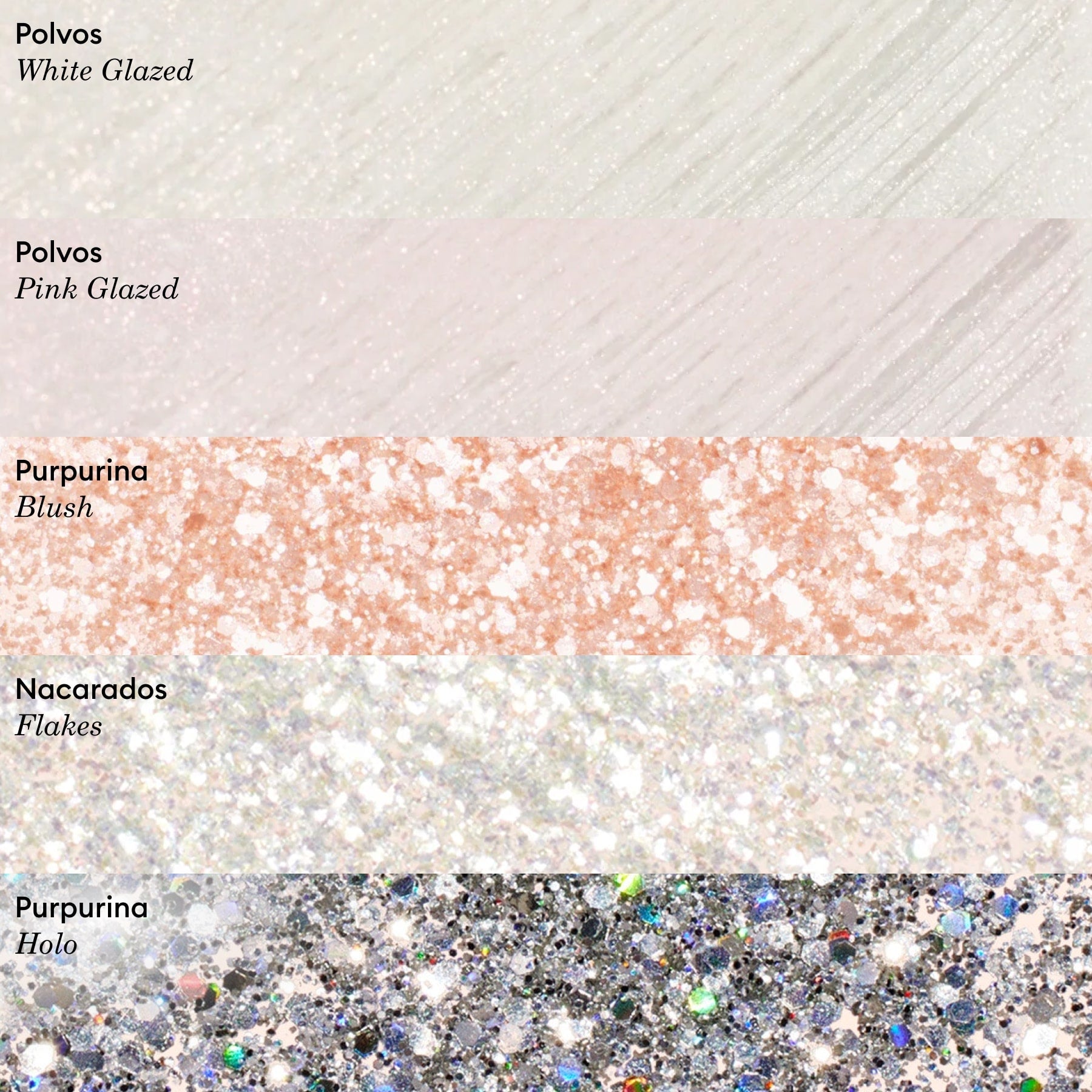 Purpurina biodegradable Blush