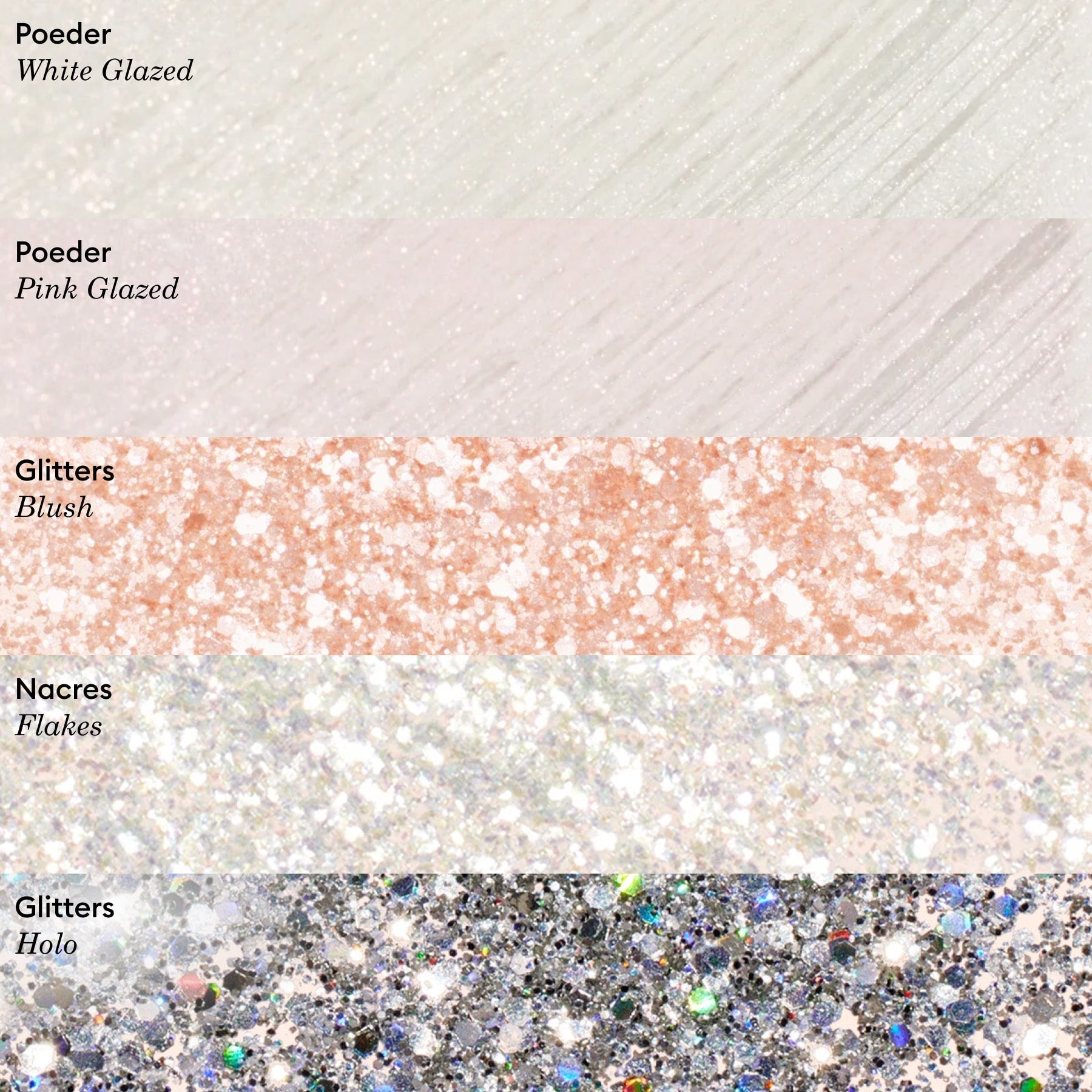 Biologisch afbreekbare Blush glitter