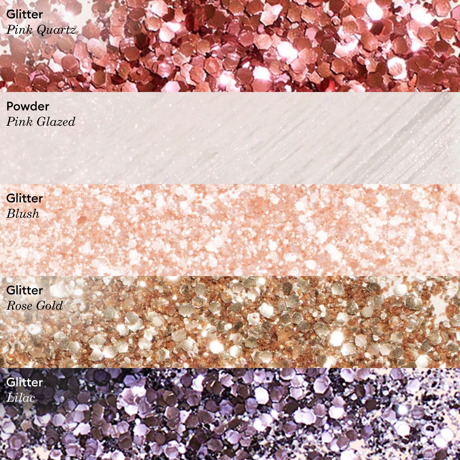 Pink Quartz biodegradable glitter