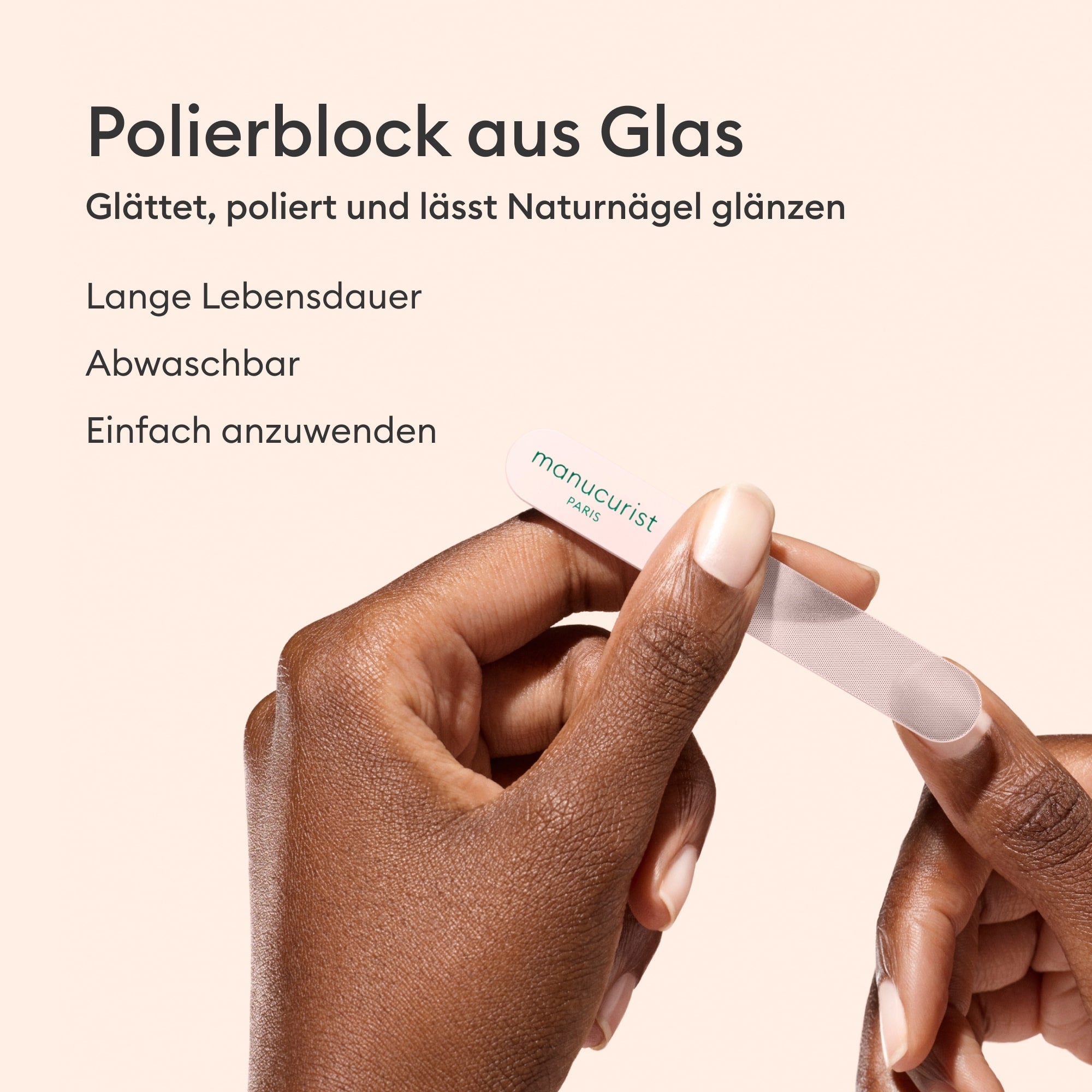 Polierblock aus Glas