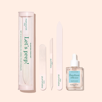 Trio Accessoires en verre pour ongles
