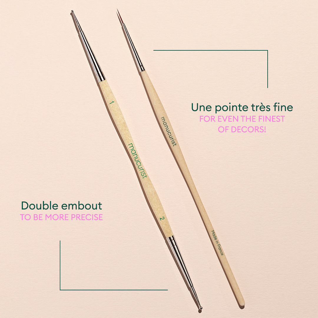 Duo Dotting Tool &amp; Pinceau Nail Art Liner