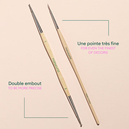 Duo Dotting tool e Pennello per Nail Art Liner