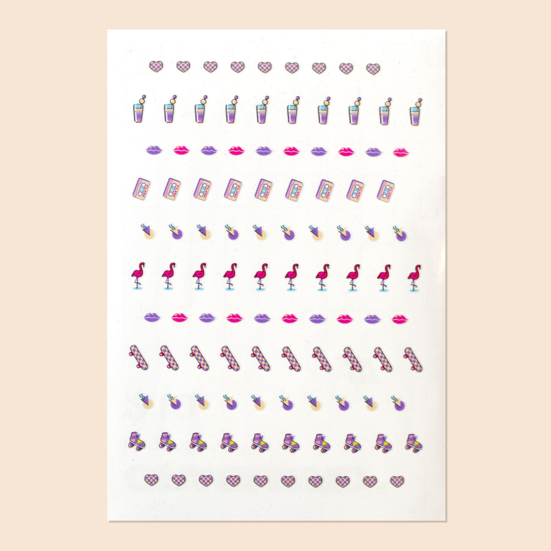Stickers nail art Flashback