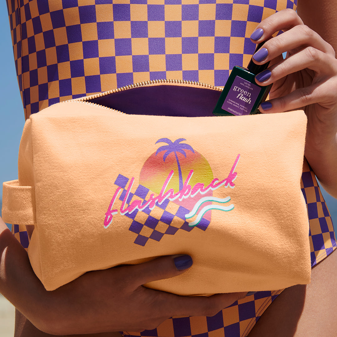 Trousse Orange coton bio Summer